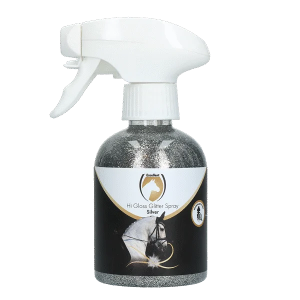 Glitzerspray für Fell, Mähne und Schweif, 250 ml – Excellent Horse Hi Gloss Glitter Spray Silver