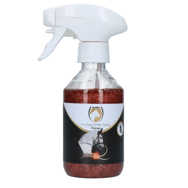 Glitzerspray für Fell, Mähne und Schweif, 250 ml – Excellent Horse Hi Gloss Glitter Spray Orange