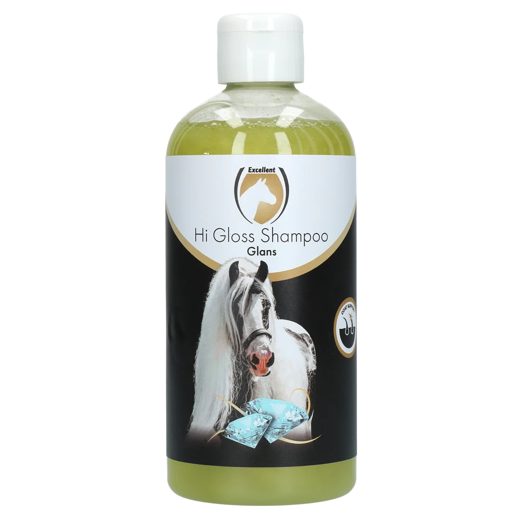Pferdeshampoo für glänzendes Fell, 500 ml – Excellent Horse Hi Gloss Shampoo Original – Bild 1