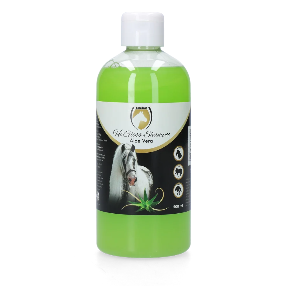 HIGL5076.png Pferdeshampoo für Glanz, Aloe Vera, 500 ml – Excellent Horse Hi Gloss Shampoo – Bild 1
