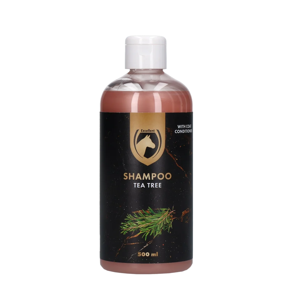 HIGL5084.png Pferdeshampoo für glänzendes Fell, 500 ml – Excellent Horse Hi Gloss Shampoo Tea Tree – Bild 1