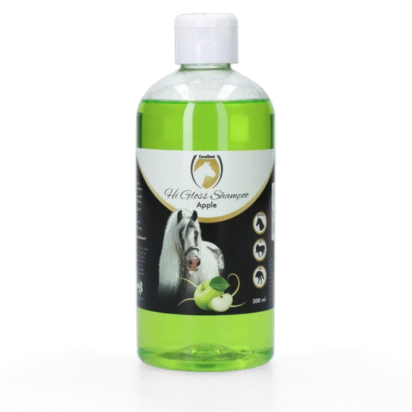 Glanzshampoo für Pferde, Apfel, 500 ml – Excellent Horse Hi Gloss Shampoo