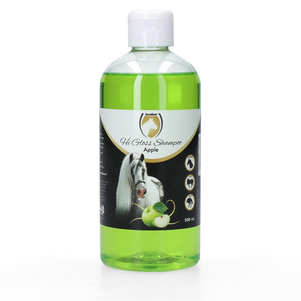 Glanzshampoo für Pferde, Apfel, 500 ml – Excellent Horse Hi Gloss Shampoo – Bild 1