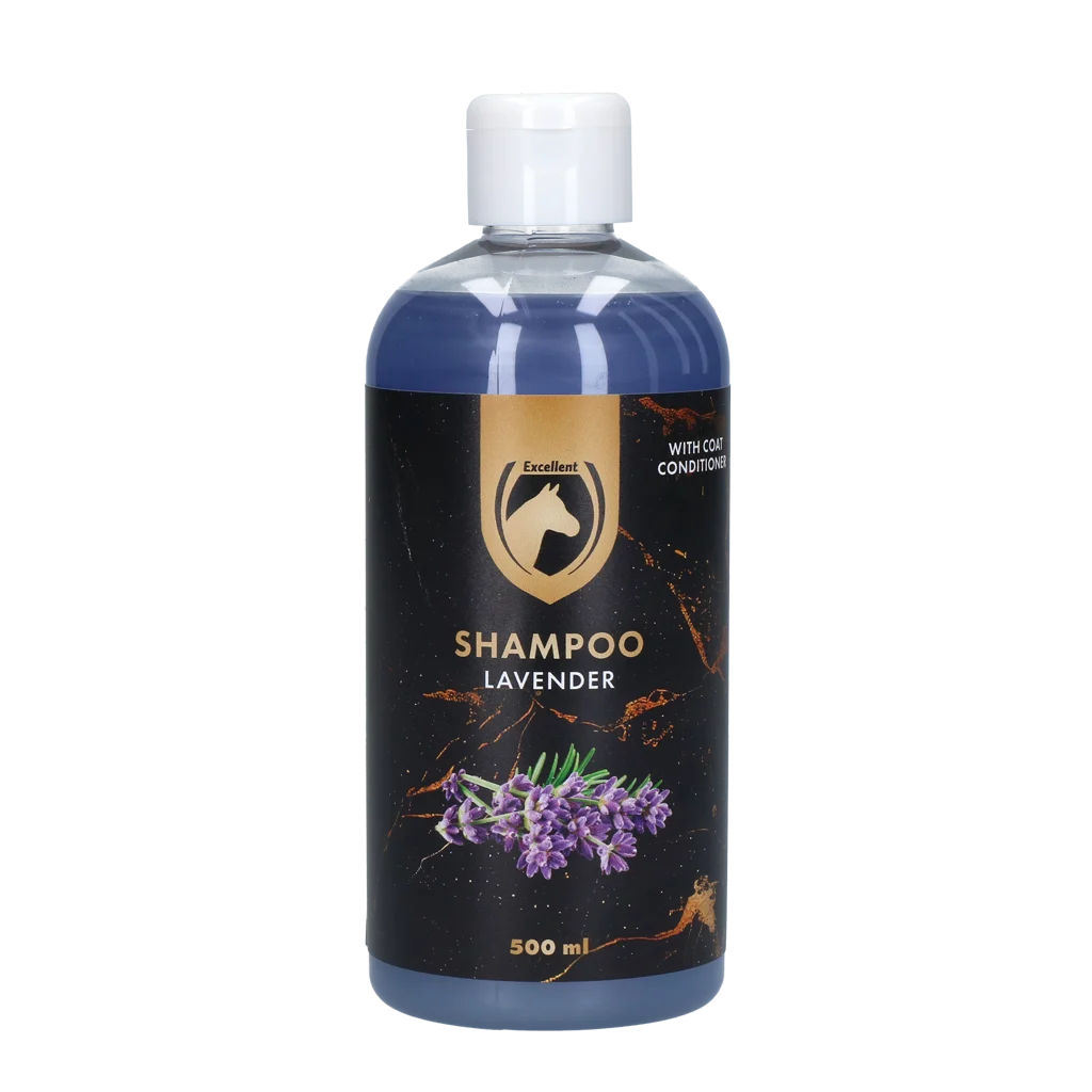HIGL5096.png Pferdeshampoo für glänzendes Fell, 500 ml – Excellent Horse Hi Gloss Shampoo Lavender – Bild 1