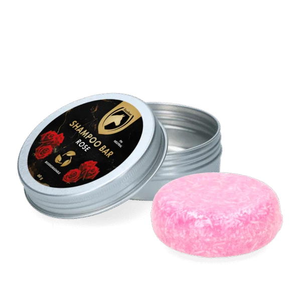 Festes Pferdeshampoo mit Conditioner, Rosen, 60 g – Excellent Horse Hi Gloss Shampoo Bar