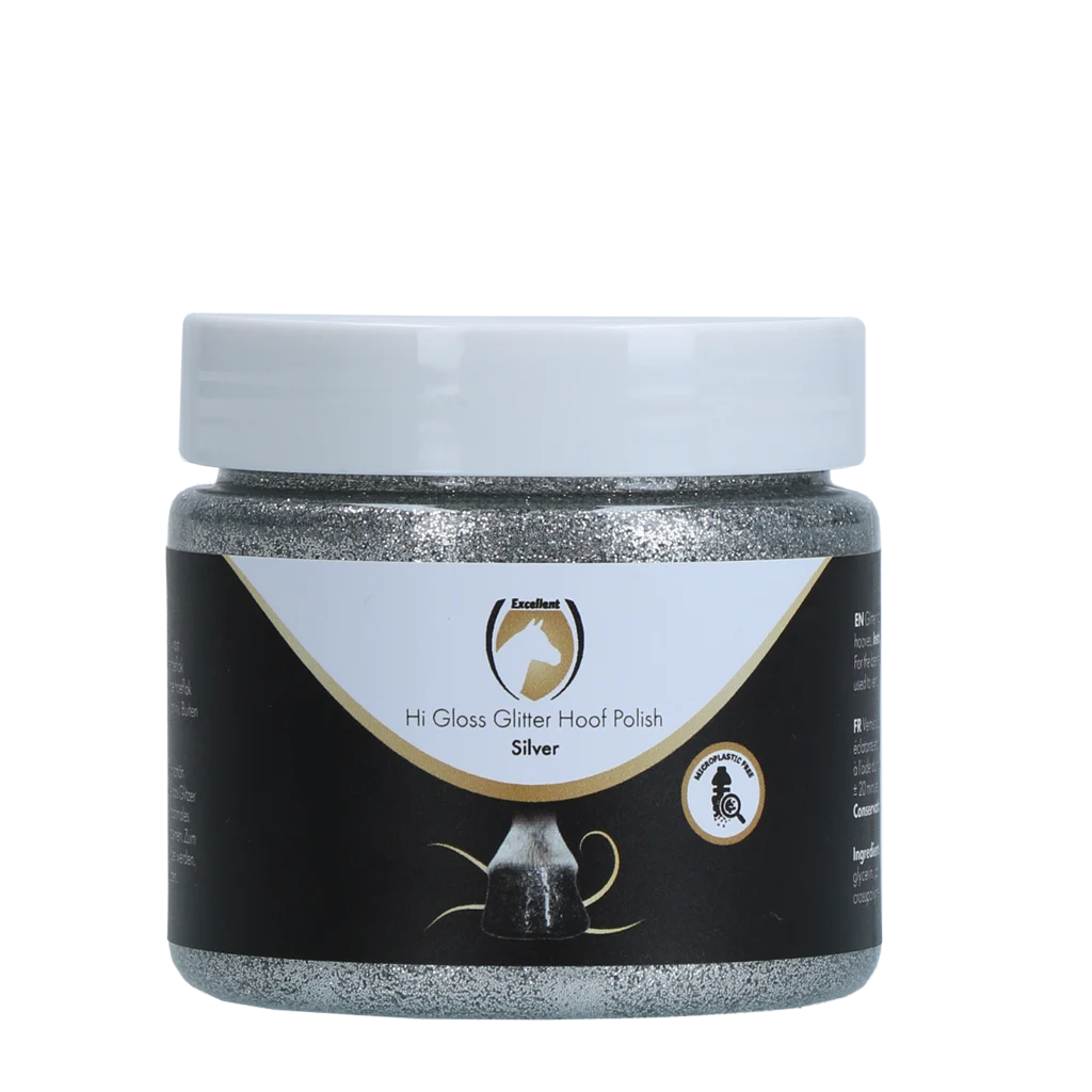 HIGL7051.png Silberner Glitzerhuflack, 150 ml – Excellent Horse Hi Gloss Glitter Hoof Polish – Bild 1