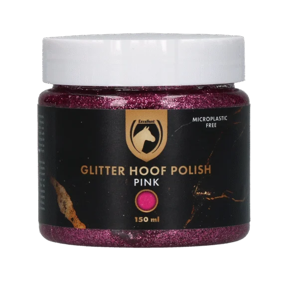 Glitzerhuflack Rosa, 150 ml – Excellent Horse Hi Gloss Glitter Hoof Polish