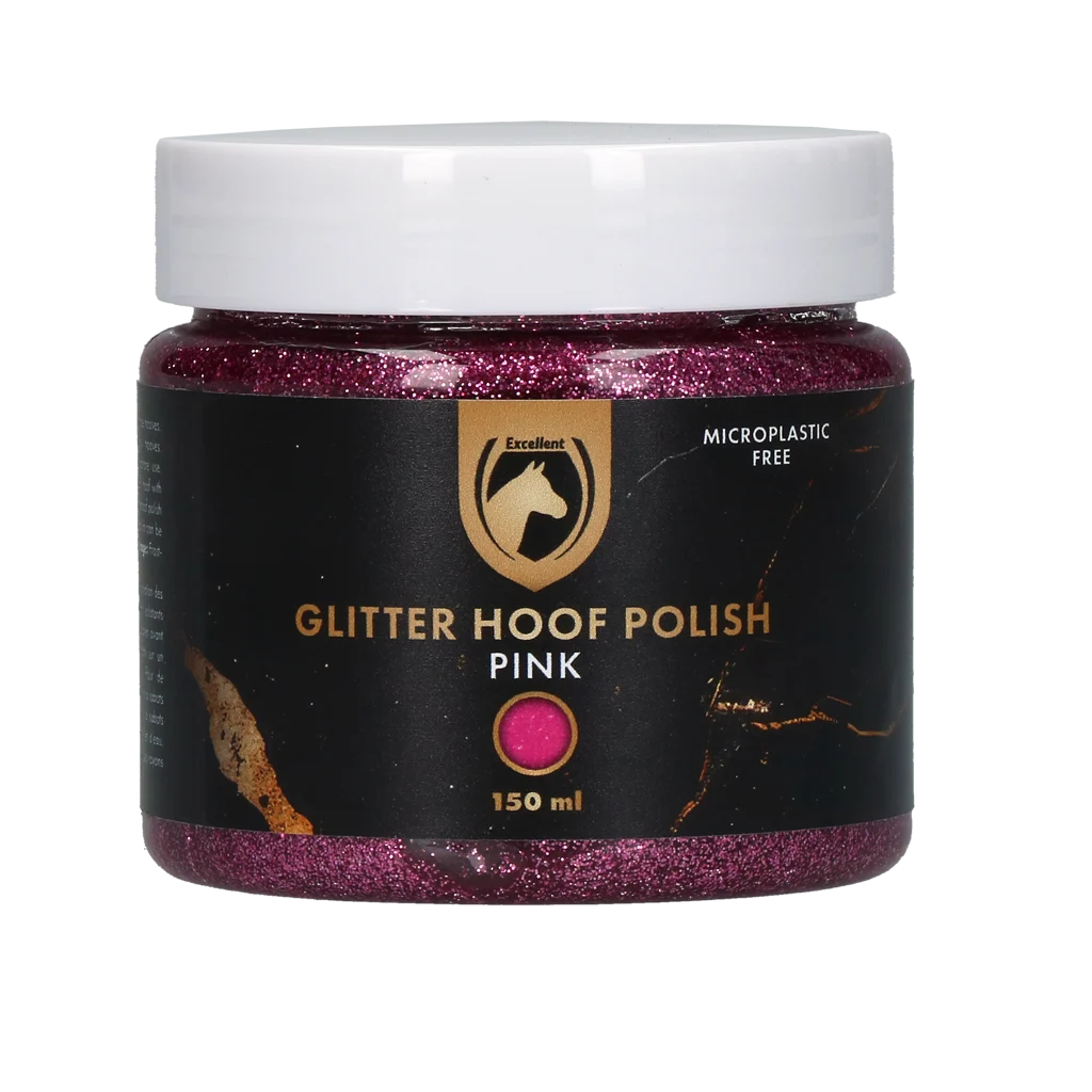 HIGL7052.png Glitzerhuflack Rosa, 150 ml – Excellent Horse Hi Gloss Glitter Hoof Polish – Bild 1
