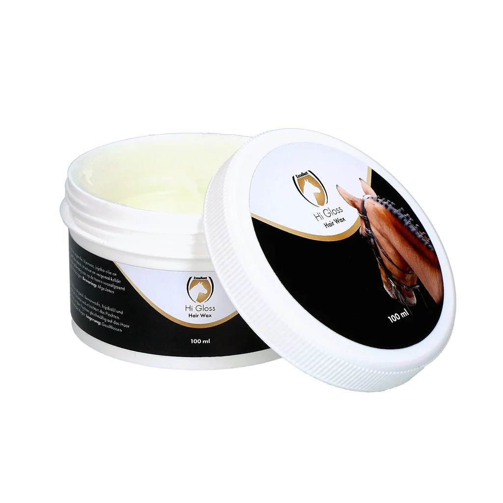 HIGL8050.png Haarwachs für Mähne und Schweif, 100 ml – Excellent Horse Hi Gloss Hair Wax – Bild 1