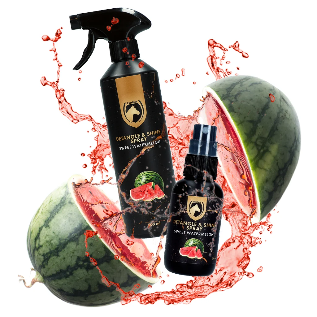 Entwirrungsspray für Mähne und Schweif, 500 ml – Excellent Horse Detangle & Shine Spray Sweet Watermelon – Bild 2