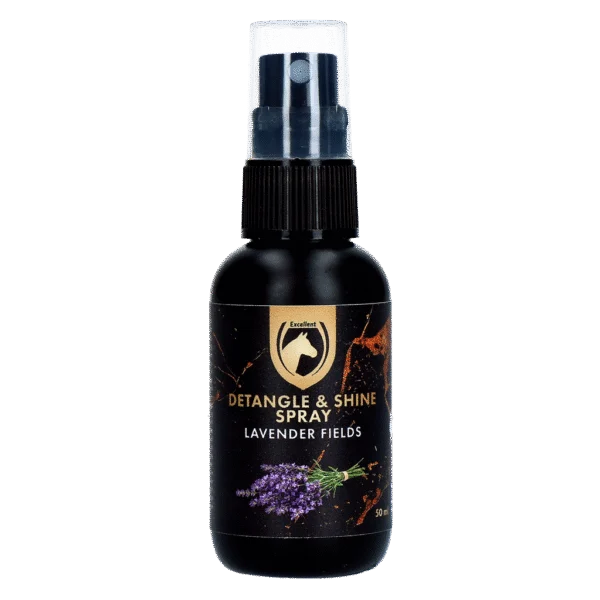 Entwirrspray für Mähne und Schweif, 50 ml – Excellent Horse Detangle & Shine Spray Lavender Fields