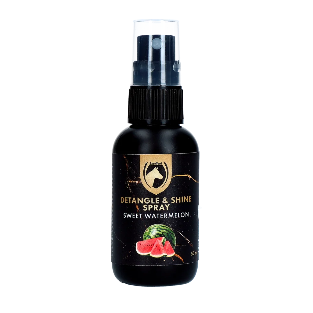 HIGL8060W.png Entwirrungsspray für Mähne und Schweif, 50 ml – Excellent Horse Detangle & Shine Spray Sweet Watermelon – Bild 1