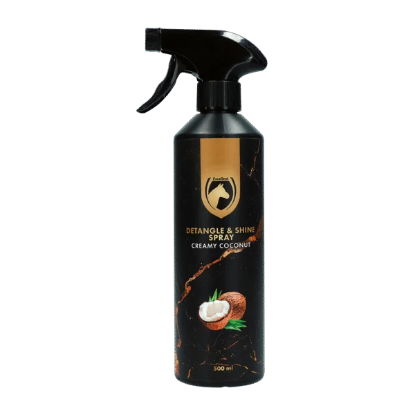 Entwirrspray für Mähne und Schweif, 500 ml – Excellent Horse Detangle & Shine Spray Creamy Coconut