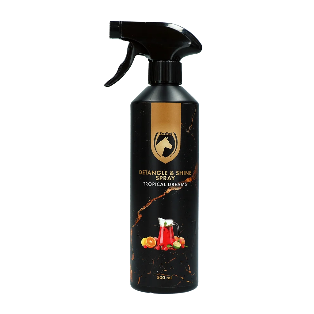 Antiknotenspray für Mähne und Schweif, 500 ml – Excellent Horse Detangle & Shine Spray Tropical Dreams – Bild 1