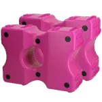 Cavalettiblöcke aus Kunststoff, Rosa, 2 Stück, 40 x 30 x 15 cm – Vplast Cavaletti
