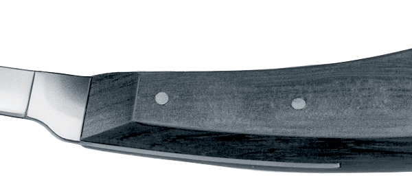 Schmales Klauenmesser mit schwarzem Ebenholzgriff VC 310 "R"