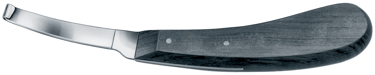 Schmales Klauenmesser mit schwarzem Ebenholzgriff VC 310 "R"