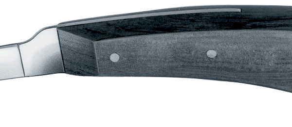 Schmales Klauenmesser mit schwarzem Ebenholzgriff VC 311 "L"