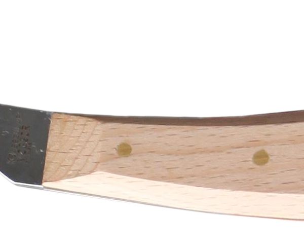 Schmales Hufmesser mit hellbraunem Griff, extra nachgeschliffen VC 320 "R"
