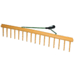 Heuharke mit Abziehkante, 64 cm breit, 16 Zinken, ohne Stiel