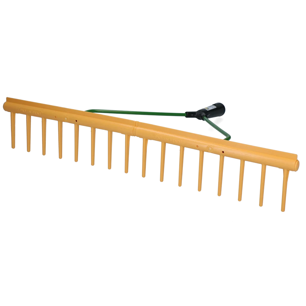 HOOI048.png Heuharke mit Abziehkante, 64 cm breit, 16 Zinken, ohne Stiel – Bild 1