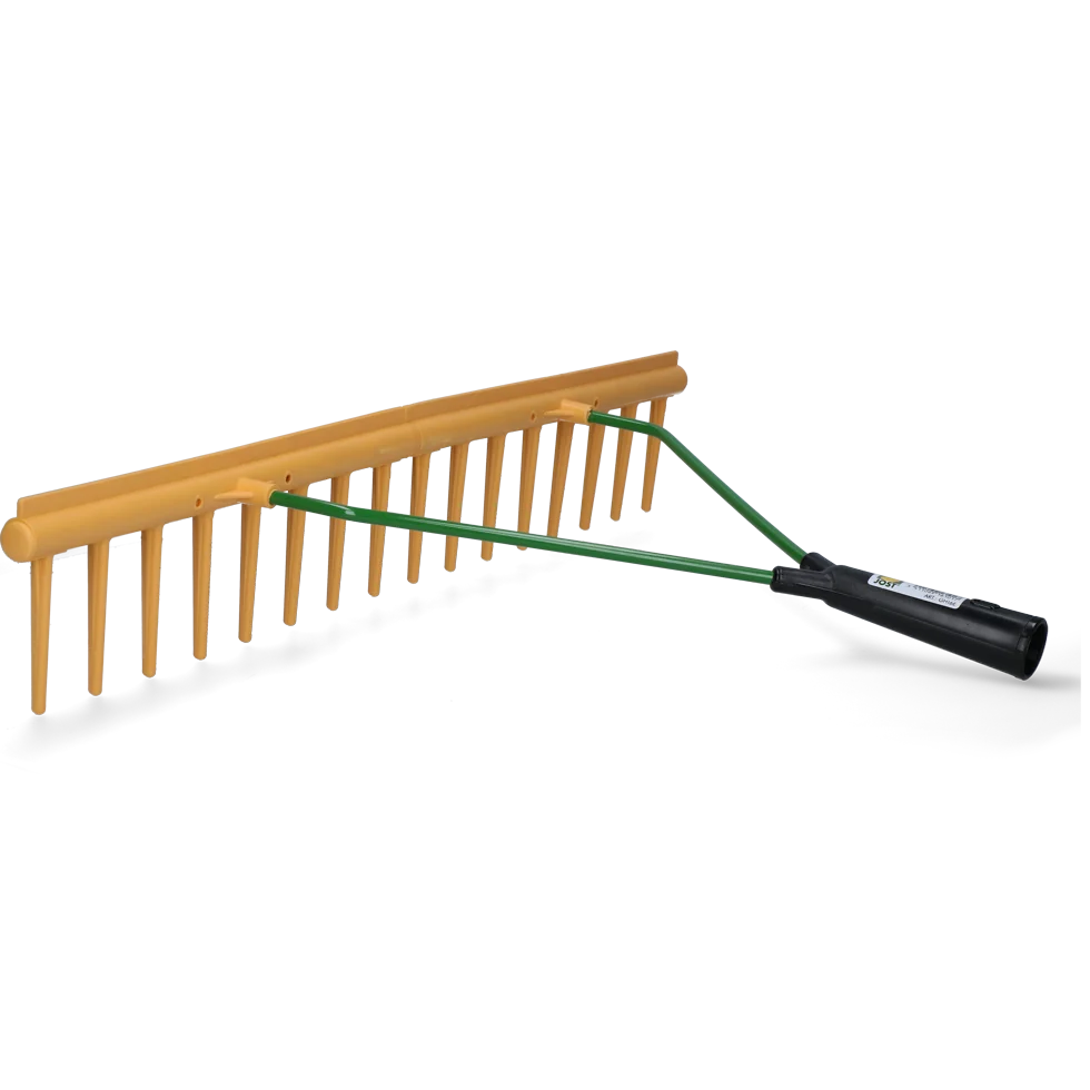 Heuharke mit Abziehkante, 64 cm breit, 16 Zinken, ohne Stiel – Bild 2