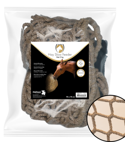 Slow Feeder Heunetz für Pferde, 5 kg, Maschenweite 45 mm – Hay Slow Feeder