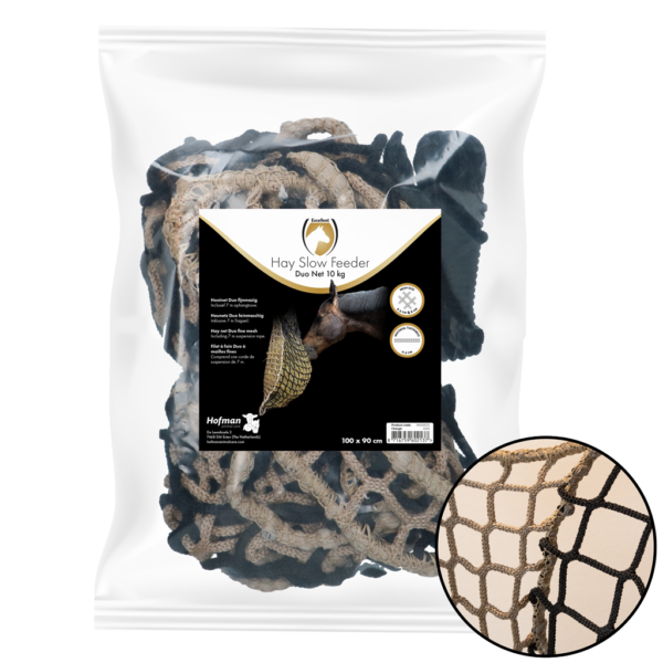 Slowfeeder Heunetz für Pferde, 10 kg, Maschenweite 60/45 mm – Hay Slow Feeder
