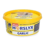Leckstein für Pferde als Belohnung, 650 g – Horslyx Mini Knoblauch