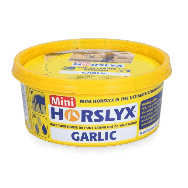Leckstein für Pferde als Belohnung, 650 g – Horslyx Mini Knoblauch