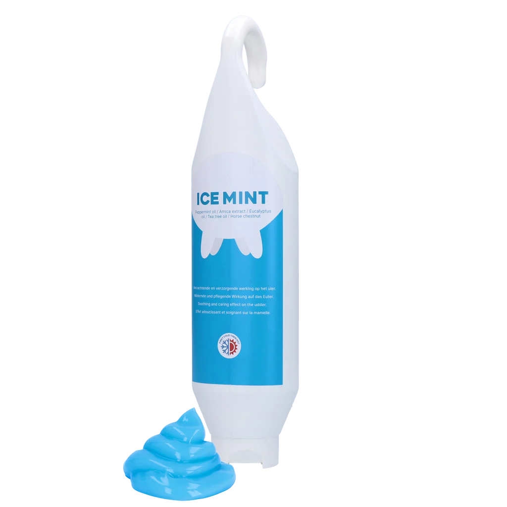 Eutergel mit Pfefferminzöl in Hängetube, 1 l – Vet Animal Care Ice Mint – Bild 1
