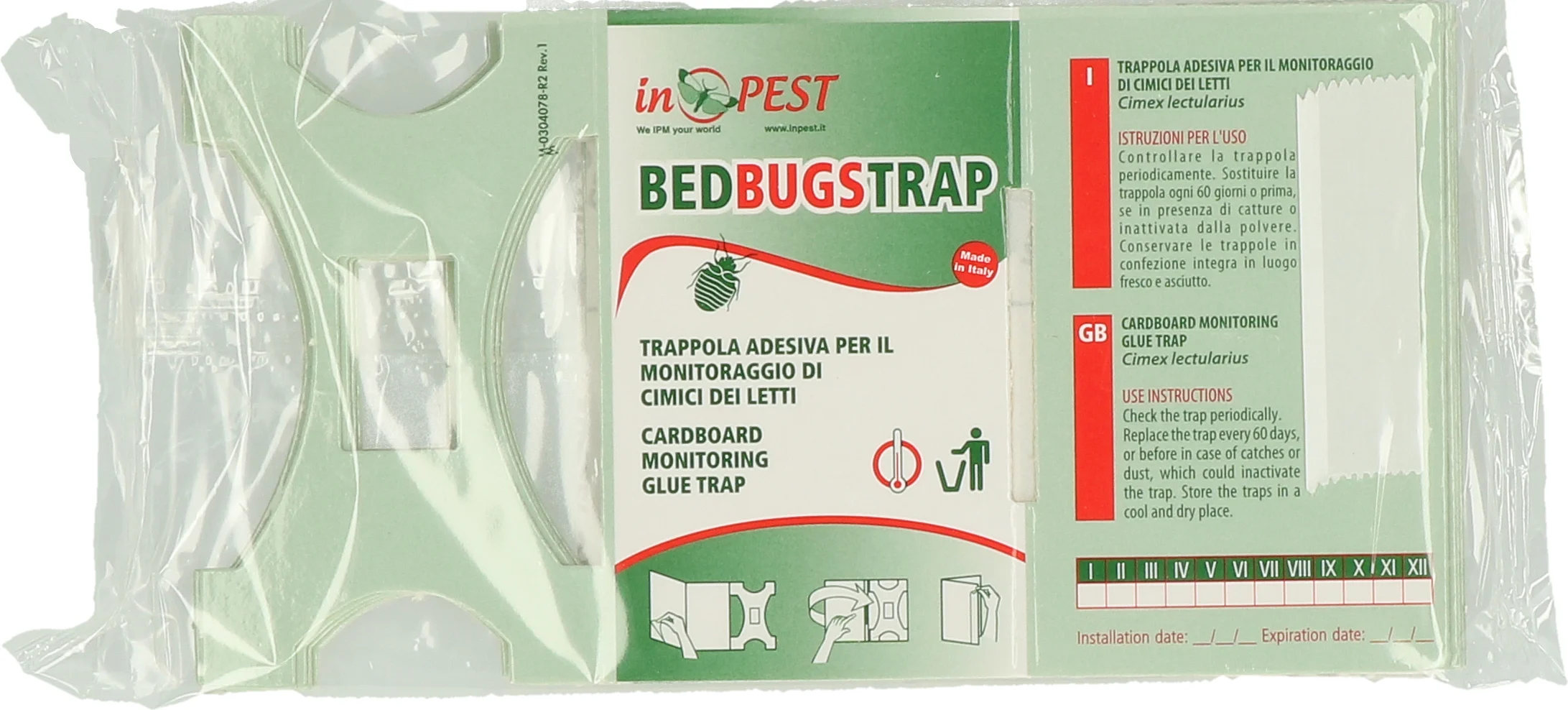 Bettwanzen Überwachungsfalle mit Klebefläche, 16 x 8,5 cm, 10 Stück – Hofman Pest Control – Bild 2
