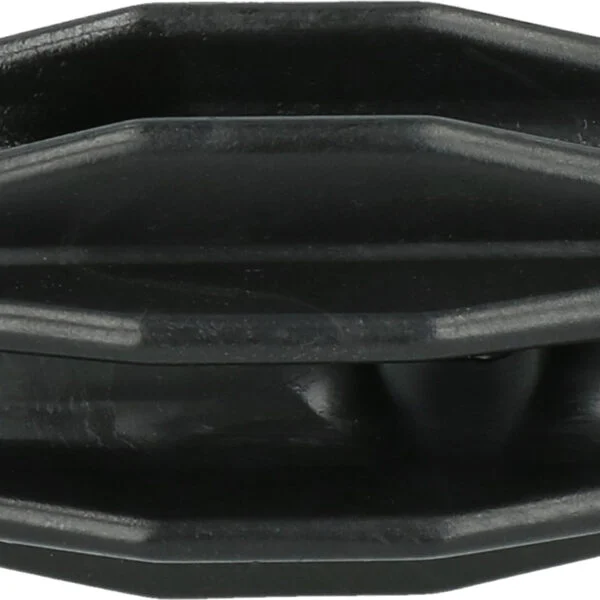 Eckisolator mit Endspanner für Weidezaunlitze, Seil und Band, schwarz – ZoneGuard