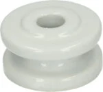 Eckisolator aus Porzellan, Außendurchmesser 50 mm, weiß – ZoneGuard – Bild 2