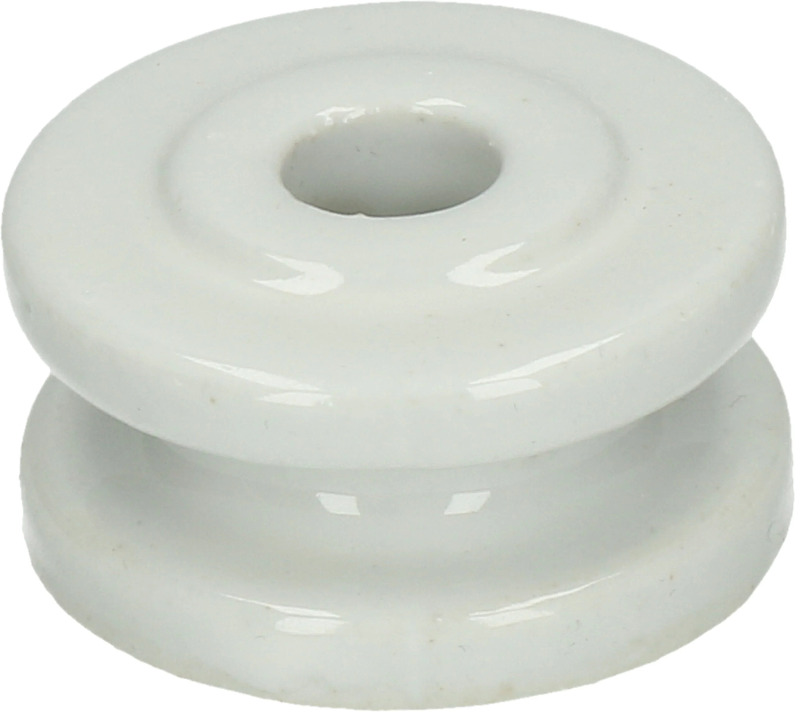 Eckisolator aus Porzellan, Außendurchmesser 50 mm, weiß – ZoneGuard – Bild 2