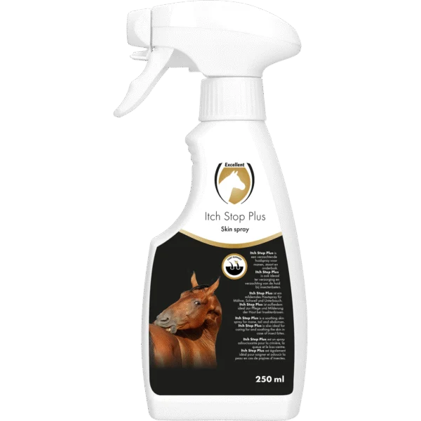 Hautspray für Mähne, Schweif und Unterbauch, beruhigend, 250 ml – Excellent Horse Itch Stop Plus Spray