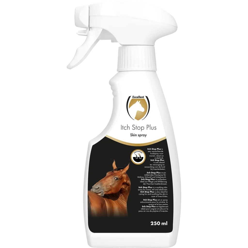 Hautspray für Mähne, Schweif und Unterbauch, beruhigend, 250 ml – Excellent Horse Itch Stop Plus Spray – Bild 1