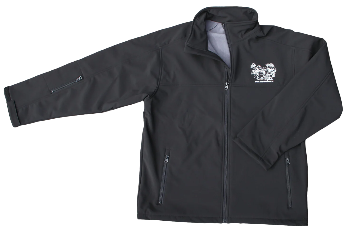 Winddichte und wasserabweisende Jacke, Schwarz, L – Boerenwinkel – Bild 1