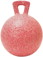 Pferdespielball mit Pfefferminzduft, Rot und Weiß, 25 cm – Jolly Pets Jolly Ball