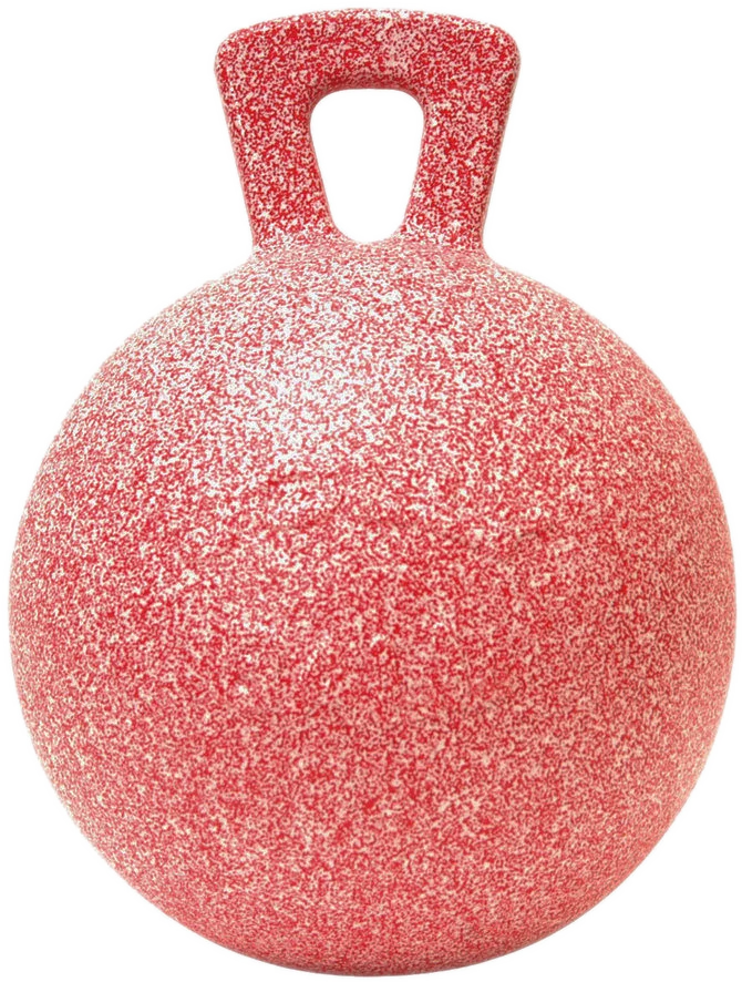 Pferdespielball mit Pfefferminzduft, Rot und Weiß, 25 cm – Jolly Pets Jolly Ball – Bild 1