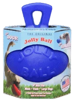 Pferdespielball Blau, selbstaufblasend, 20 cm – Jolly Pets Jolly Ball Dual