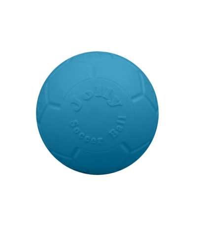 Fußball für Hunde, hellblau, 7,5 cm – Jolly Pets Mini Soccer Ball