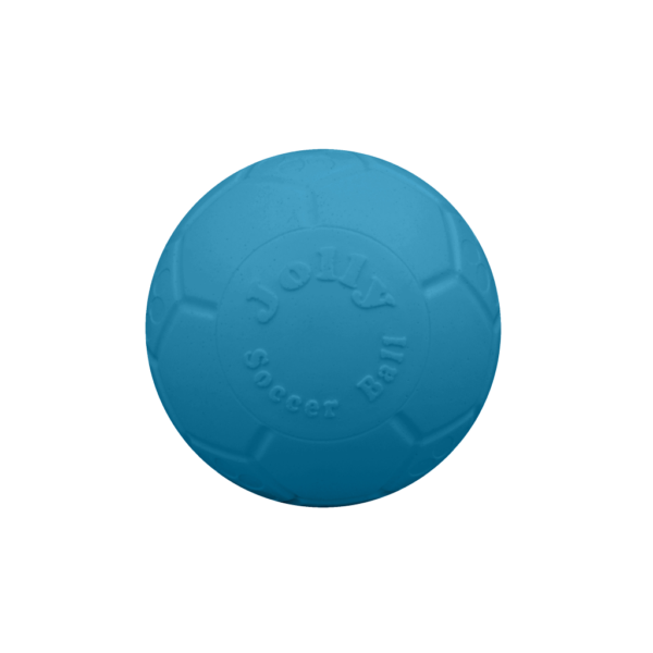 Fußball für Hunde, hellblau, 7,5 cm – Jolly Pets Mini Soccer Ball