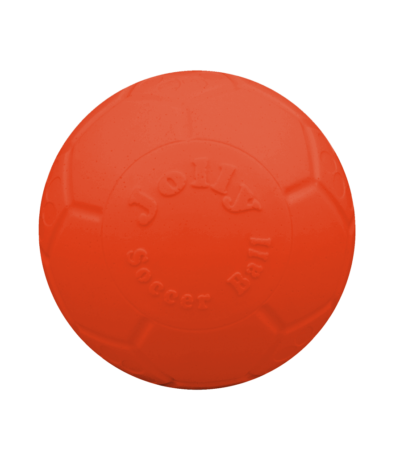 Schwimmender Hundeball Orange, 10 cm – Jolly Pets Mini Soccer Ball
