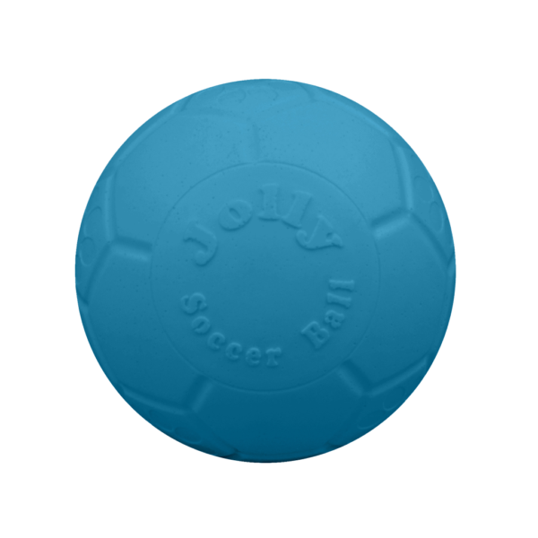 Hundeball Fußball Hellblau, 10 cm – Jolly Pets Mini Soccer Ball