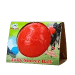 Apportierball für Hunde, Orange, 15 cm – Jolly Pets Jolly Soccer Ball