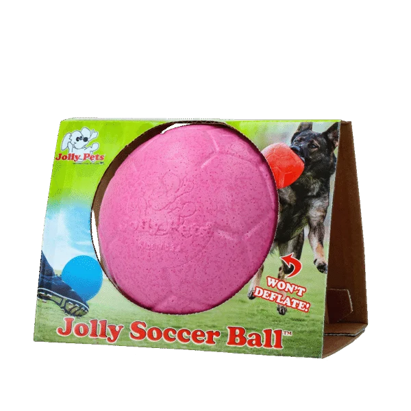 Schwimmender Hundefußball Rosa S, 15 cm – Jolly Pets Soccer Ball