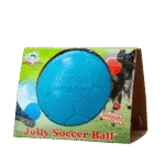 Hundeball zum Apportieren, Hellblau, 15 cm – Jolly Pets Jolly Soccer Ball