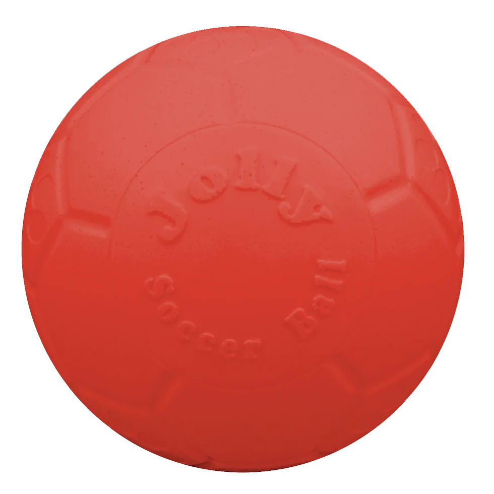 Apportierball für Hunde, Orange, 20 cm – Jolly Pets Jolly Soccer Ball – Bild 2