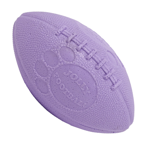 Rugbyball für Hunde, Helllila, 22 x 12 cm – Jolly Pets Football